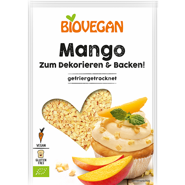 BIOVEGAN Mango, Stücke, gefriergetrocknet, BIO