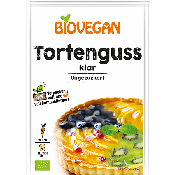 BIOVEGAN Tortenguss klar, BIO