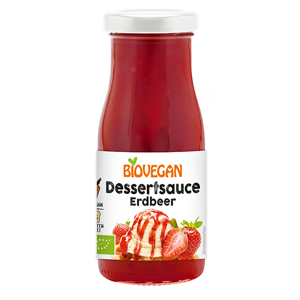 BIOVEGAN Dessertsoße Erdbeer, BIO