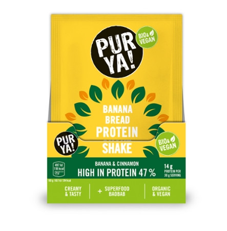 PURYA! Protein Shake Mini, Banana Bread Baobab, BIO,30g