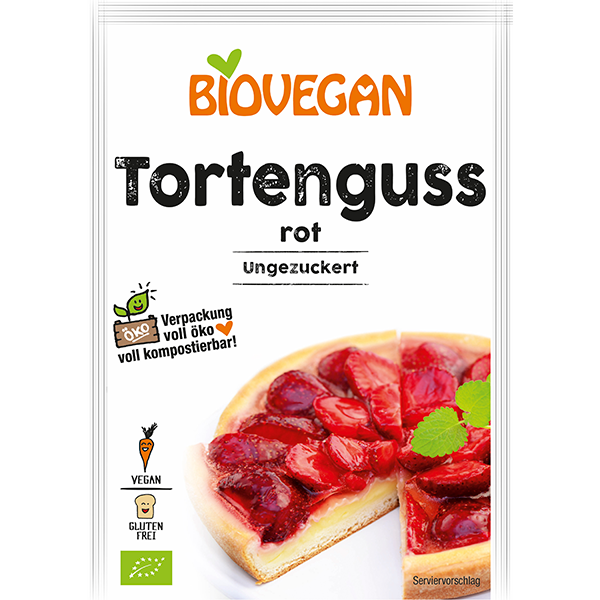 BIOVEGAN Tortenguss rot, BIO