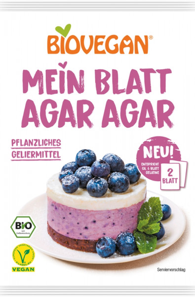 BIOVEGAN Mein Blatt Agar Agar, Bio