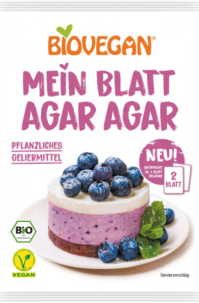 BIOVEGAN Mein Blatt Agar Agar, BIO