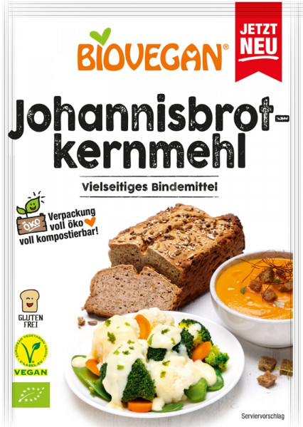 BIOVEGAN Johannisbrotkernmehl, BindeFIX