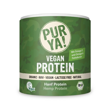 PURYA! Vegan Protein - Hanf Protein, BIO, 250 g