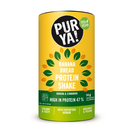 PURYA! Protein Shake, Banana Bread Baobab, 480g, BIO