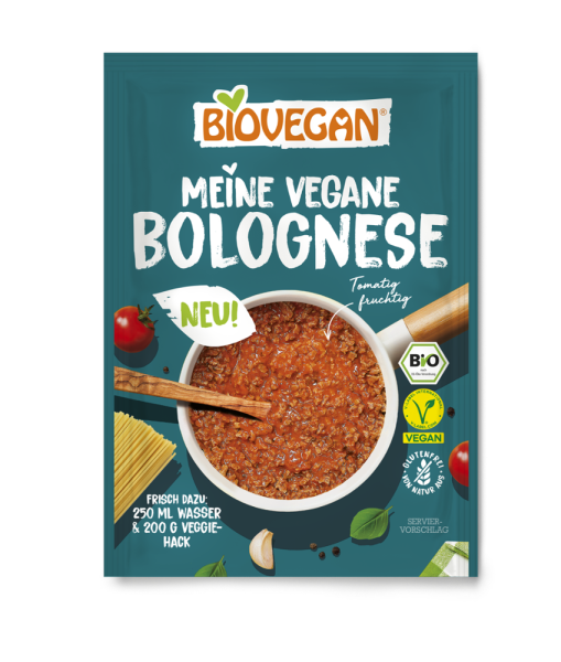 BIOVEGAN Meine vegane Sauce, Bolognese, BIO