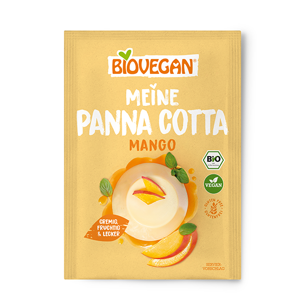 BIOVEGAN Panna Cotta, Mango, BIO