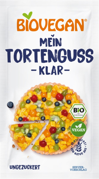 BIOVEGAN Tortenguss klar, BIO