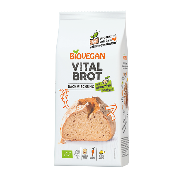 BIOVEGAN Brotbackmischung Vital, BIO