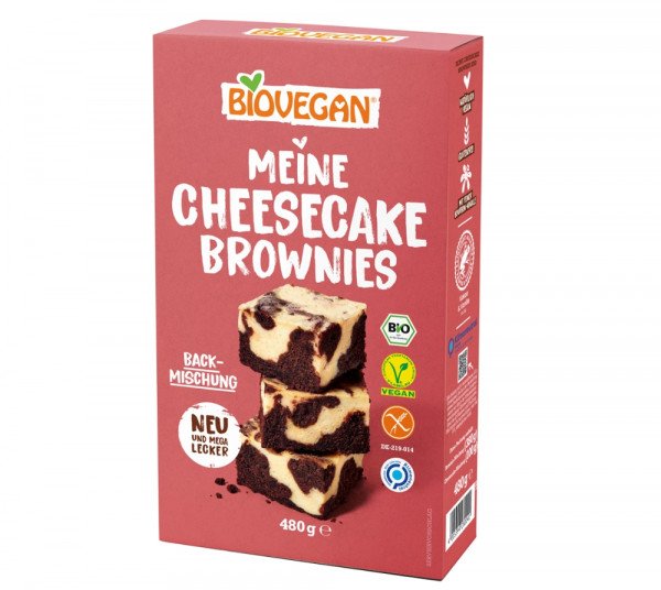 BIOVEGAN Meine Cheesecake Brownies