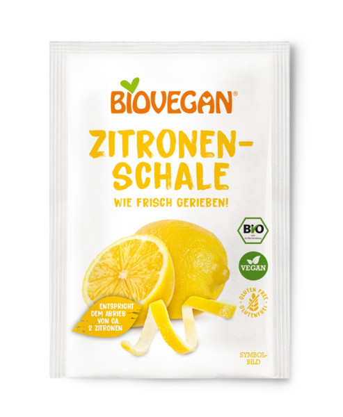 BIOVEGAN Meine Zitroneschale, gerieben, BIO