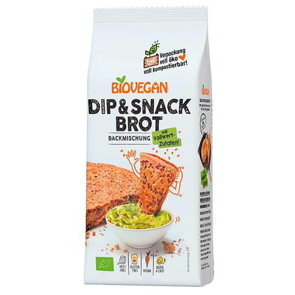 BIOVEGAN Brotbackmischung Dip & Snack, BIO