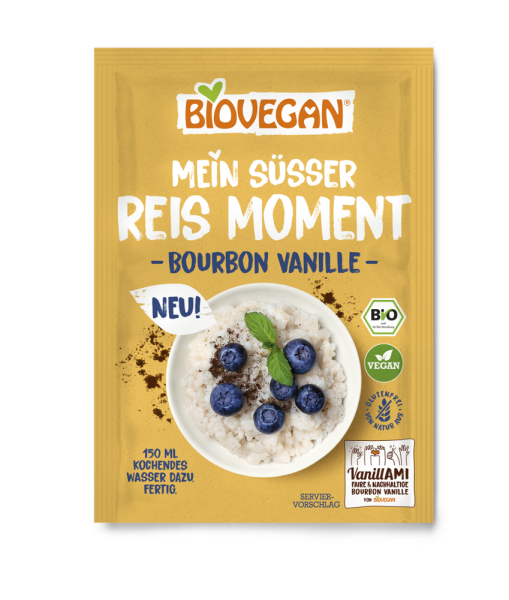 BIOVEGAN Mein süßer Reismoment, Bourbon-Vanille, BIO