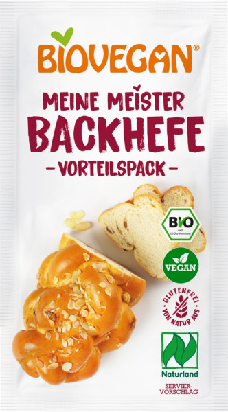 BIOVEGAN Meister Backhefe 3er, BIO