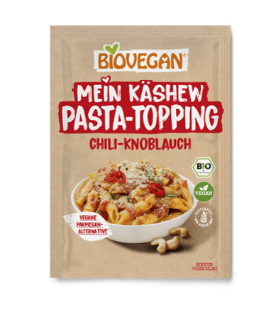 BIOVEGAN Mein Pasta Topping, Chili-Knoblauch, BIO