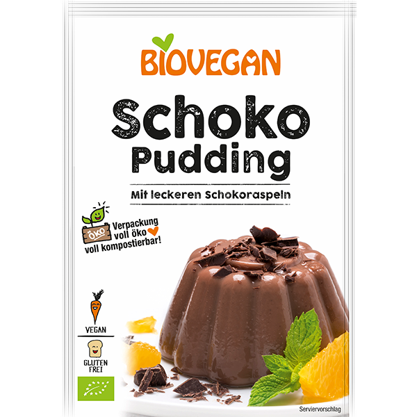 BIOVEGAN Pudding Schoko, mit Kokosblütenzucker BIO 55g