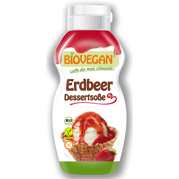 BIOVEGAN Dessertsoße Erdbeer, BIO