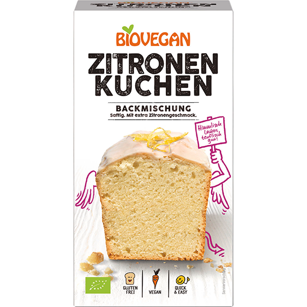 BIOVEGAN Zitronenkuchen Backmischung, BIO
