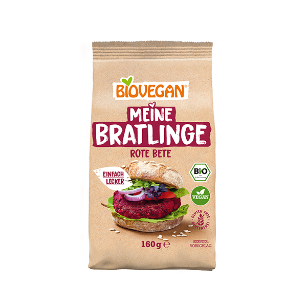 BIOVEGAN Meine Bratlingbackmischung, rote Beete, Bio