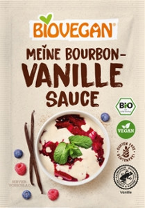 BIOVEGAN Vanille Sauce mit echter Bourbon Vanille, BIO